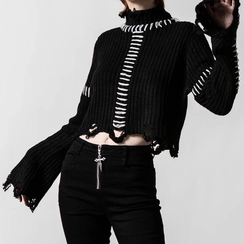 Killstar stitches knit sweater